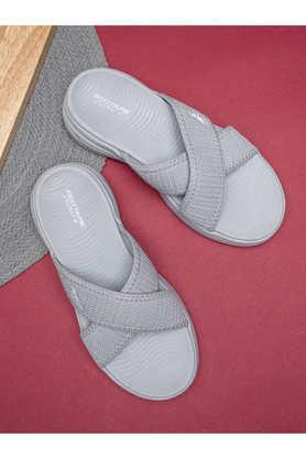 fabric slip-on women's comfort slides - multi