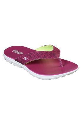 fabric slipon womens casual slippers - pink