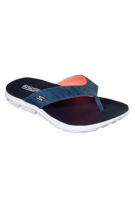 fabric slipon womens casual wear slippers - navy