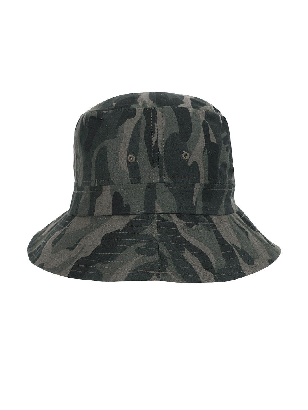 fabseasons green camouflage pure cotton bucket hat