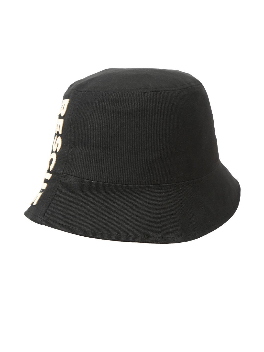fabseasons black & white printed pure cotton bucket hat