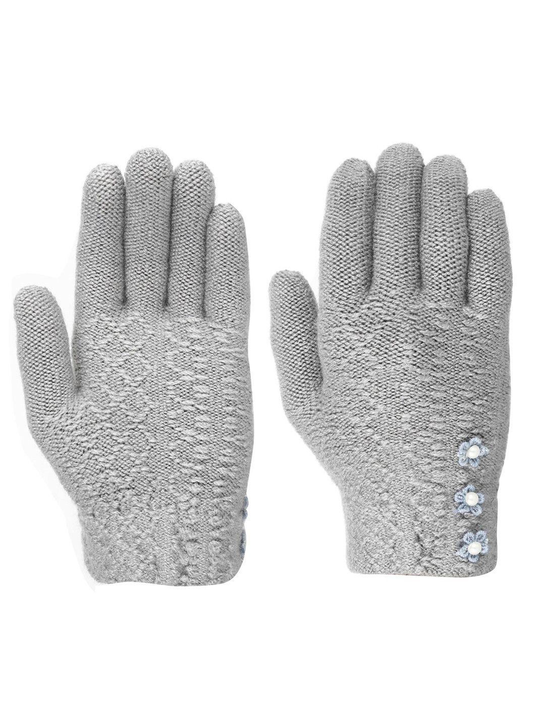 fabseasons kids acrylic woolen winter gloves