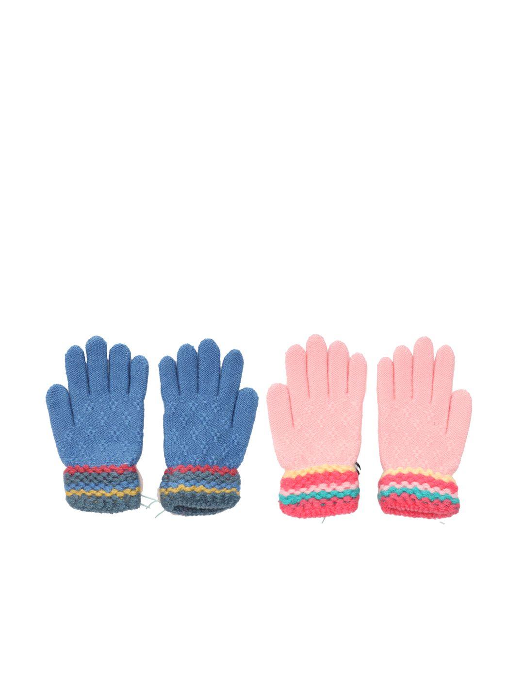 fabseasons kids pack of 2 patterned gloves