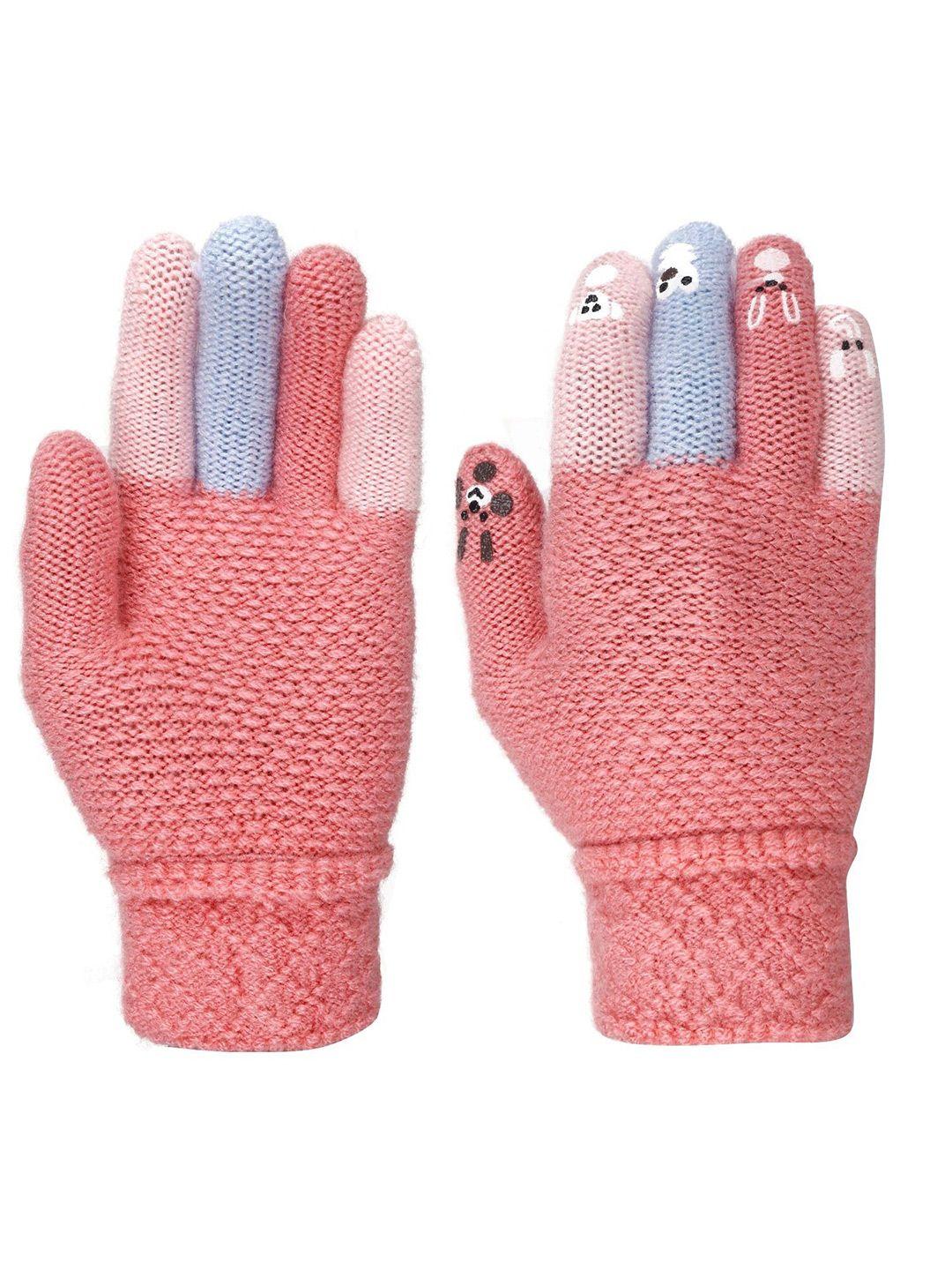 fabseasons kids patterned winter gloves