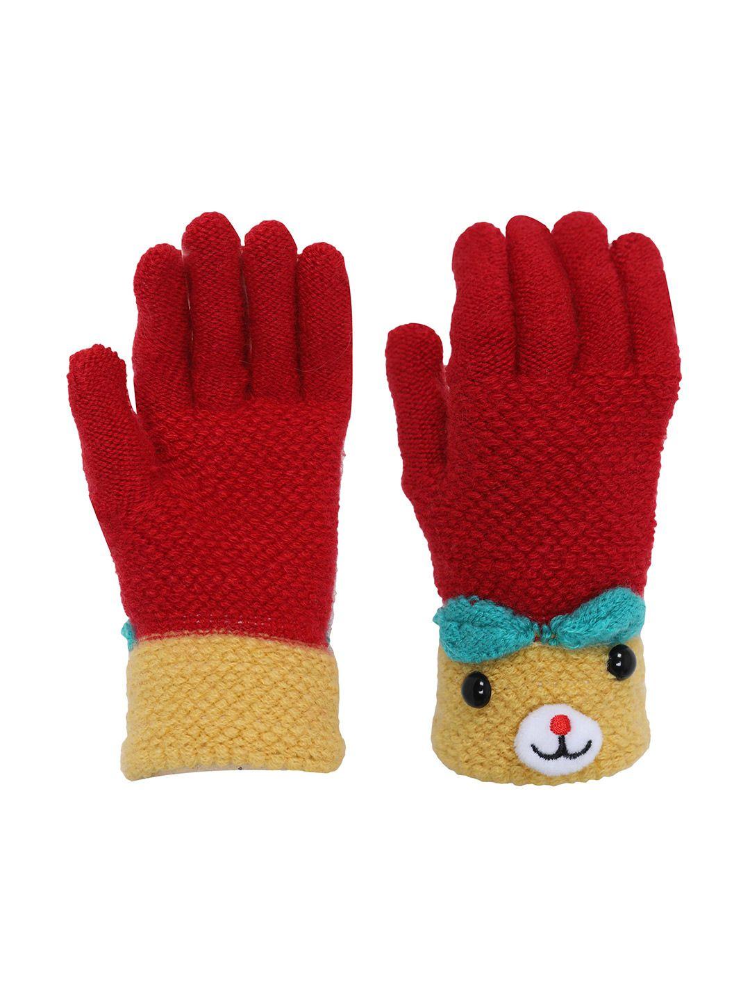 fabseasons kids patterned winter gloves