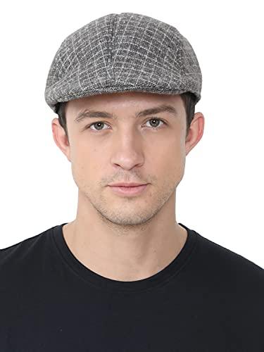 fabseasons men's polyester golf flat cap (mc82-brown-golfcap_brown_free size)