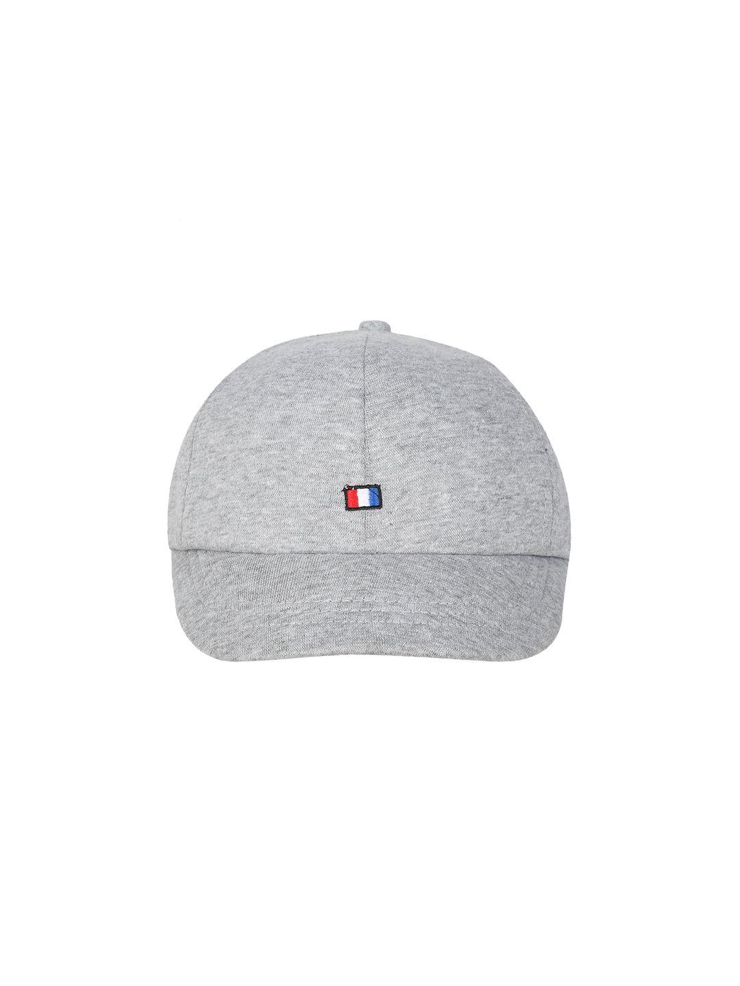 fabseasons men grey solid baseball cap