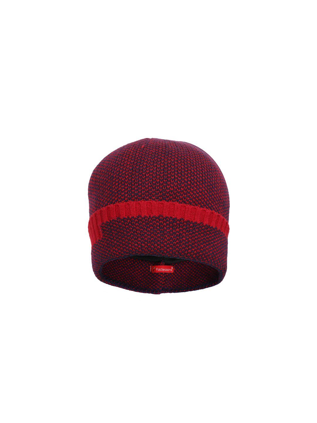 fabseasons red solid beanie