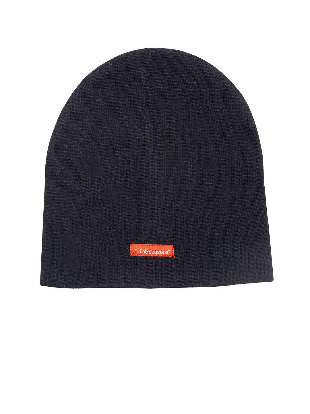 fabseasons unisex black beanie