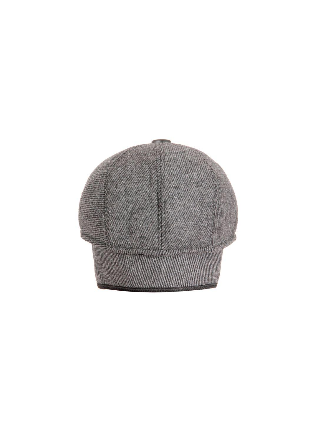 fabseasons unisex grey self design ascot cap