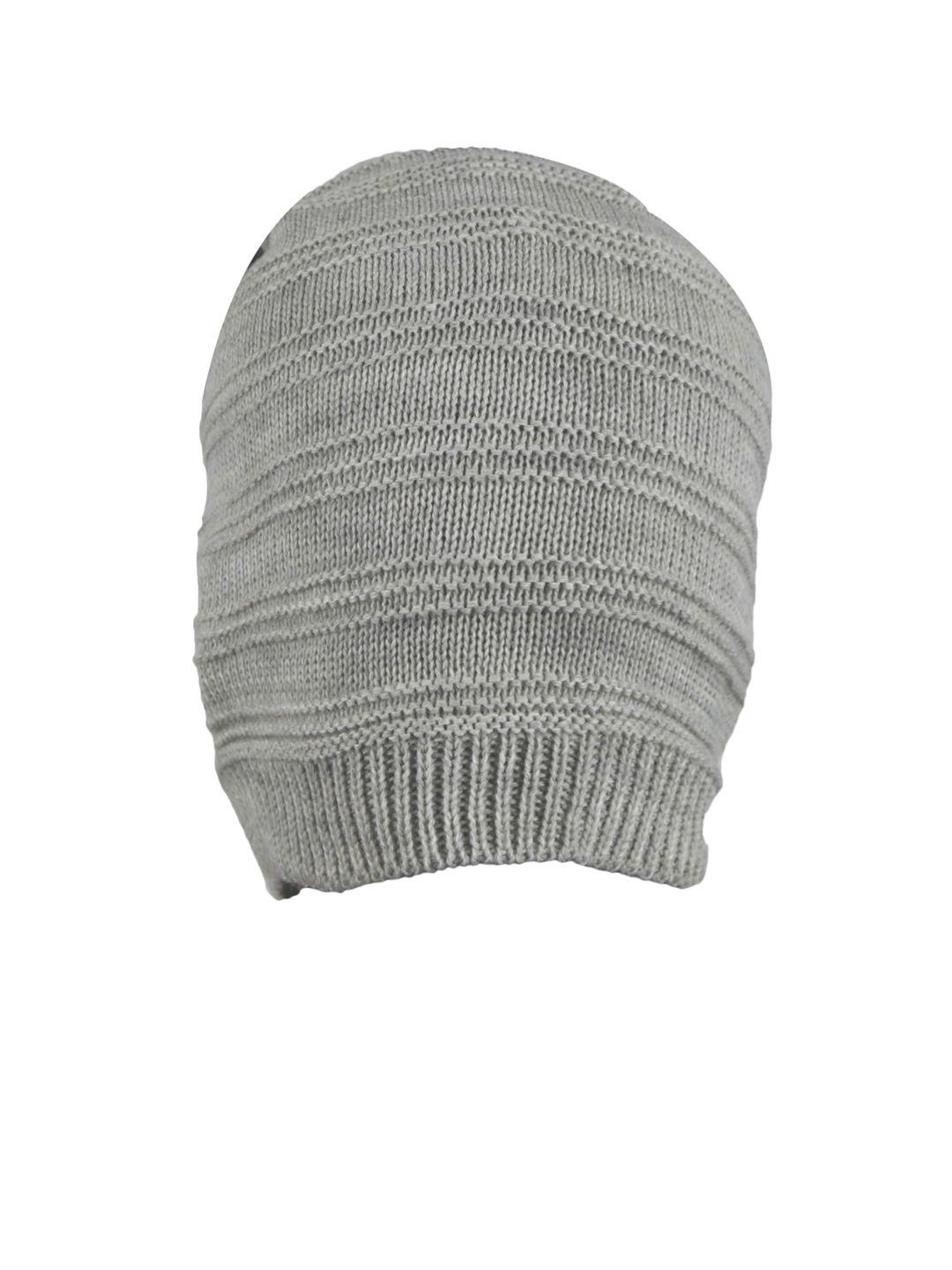 fabseasons unisex grey solid beanie