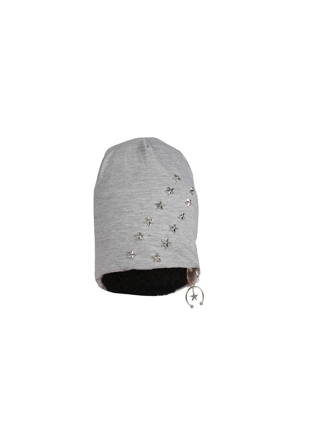 fabseasons unisex grey solid beanie