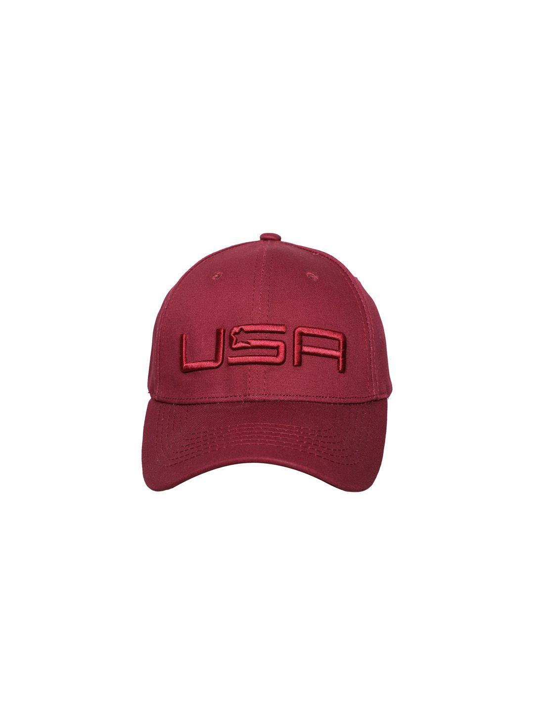 fabseasons unisex maroon embroidered baseball cap