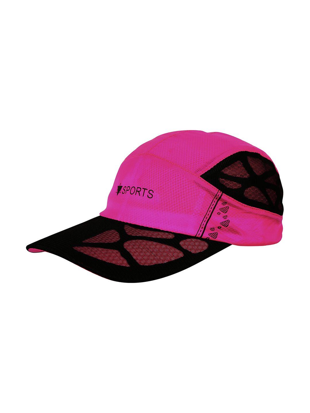 fabseasons unisex pink & black baseball cap