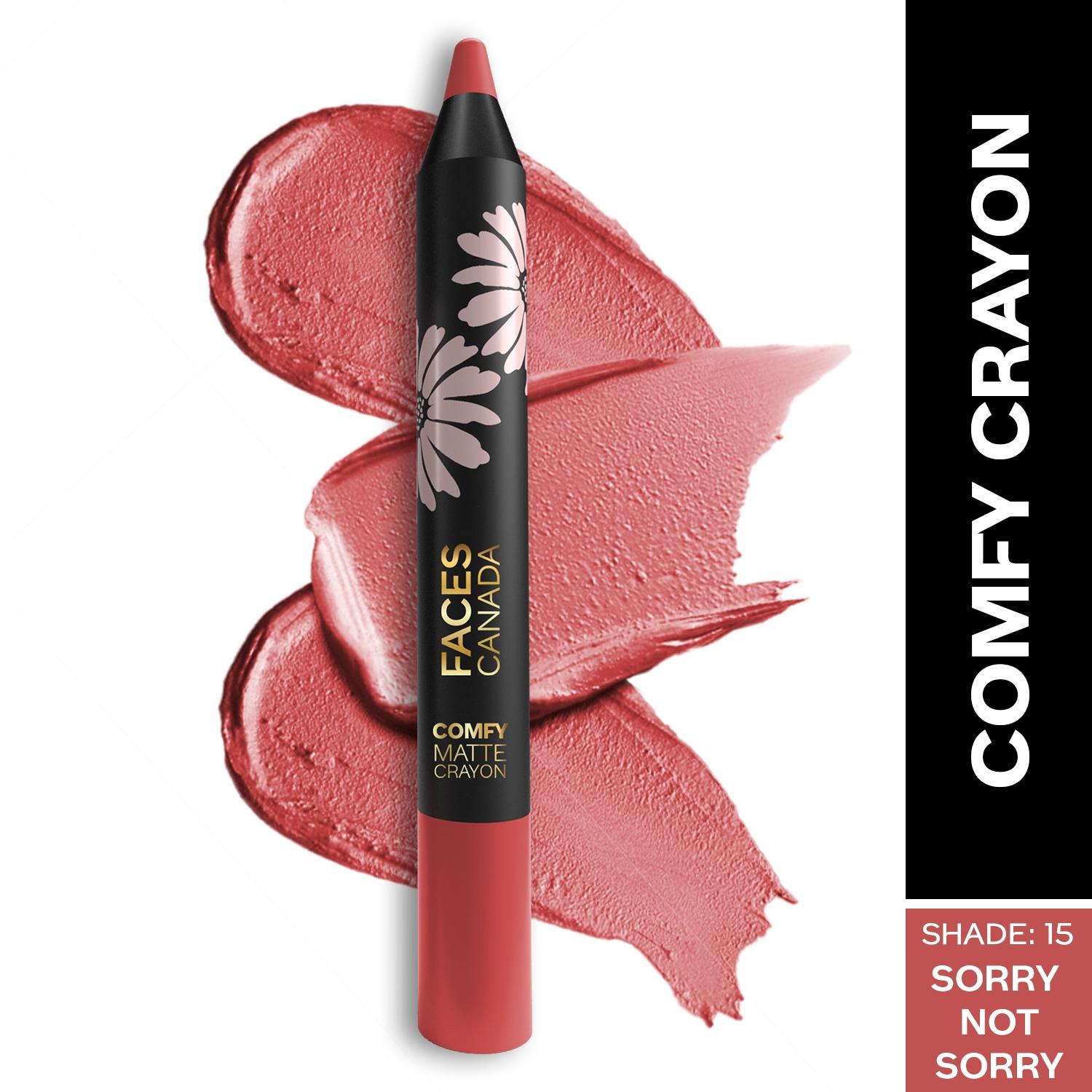 faces canada comfy matte crayon - 15 sorry not sorry (2.8g)