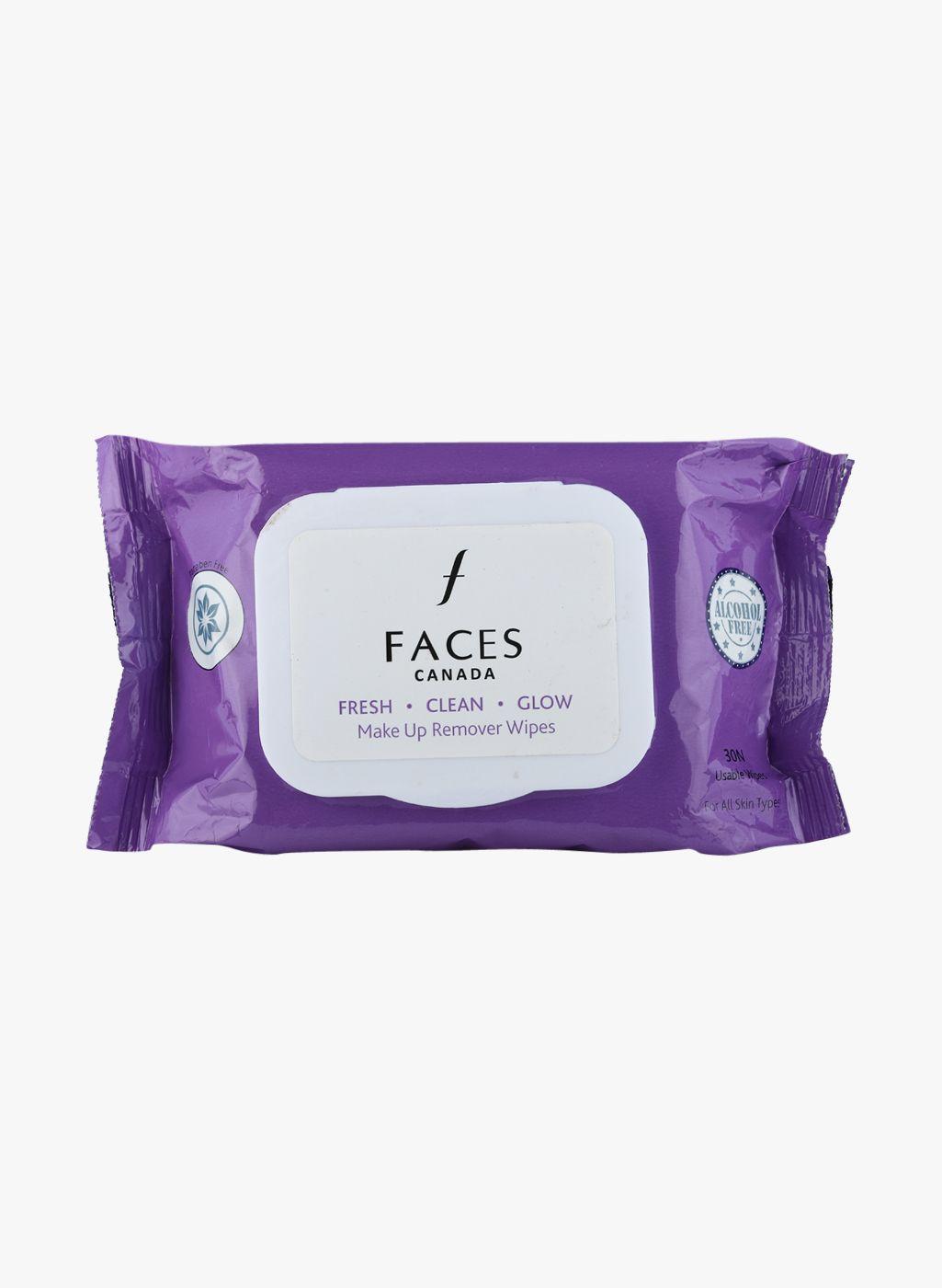 faces canada fresh clean glow makeup remover wipes 30n