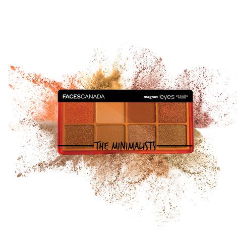 faces canada magneteyes eye shadow palette the minimalists 6.4g i intensely pigmented i buttery soft i lightweight i smooth i blends effortlessly i versatile i alcohol-free i paraben-free