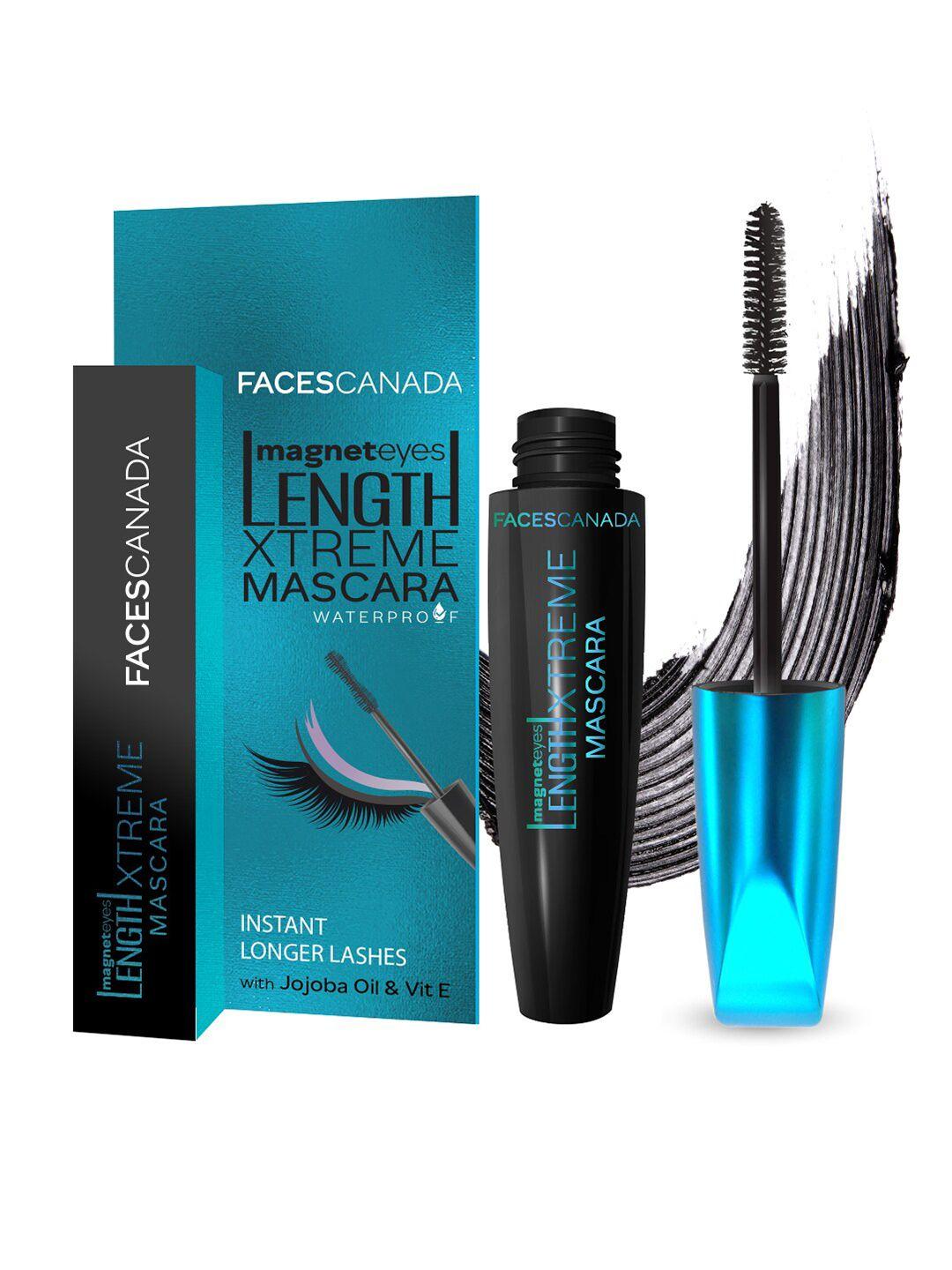 faces canada magneteyes length xtreme waterproof mascara with jojoba oil 8 g - black