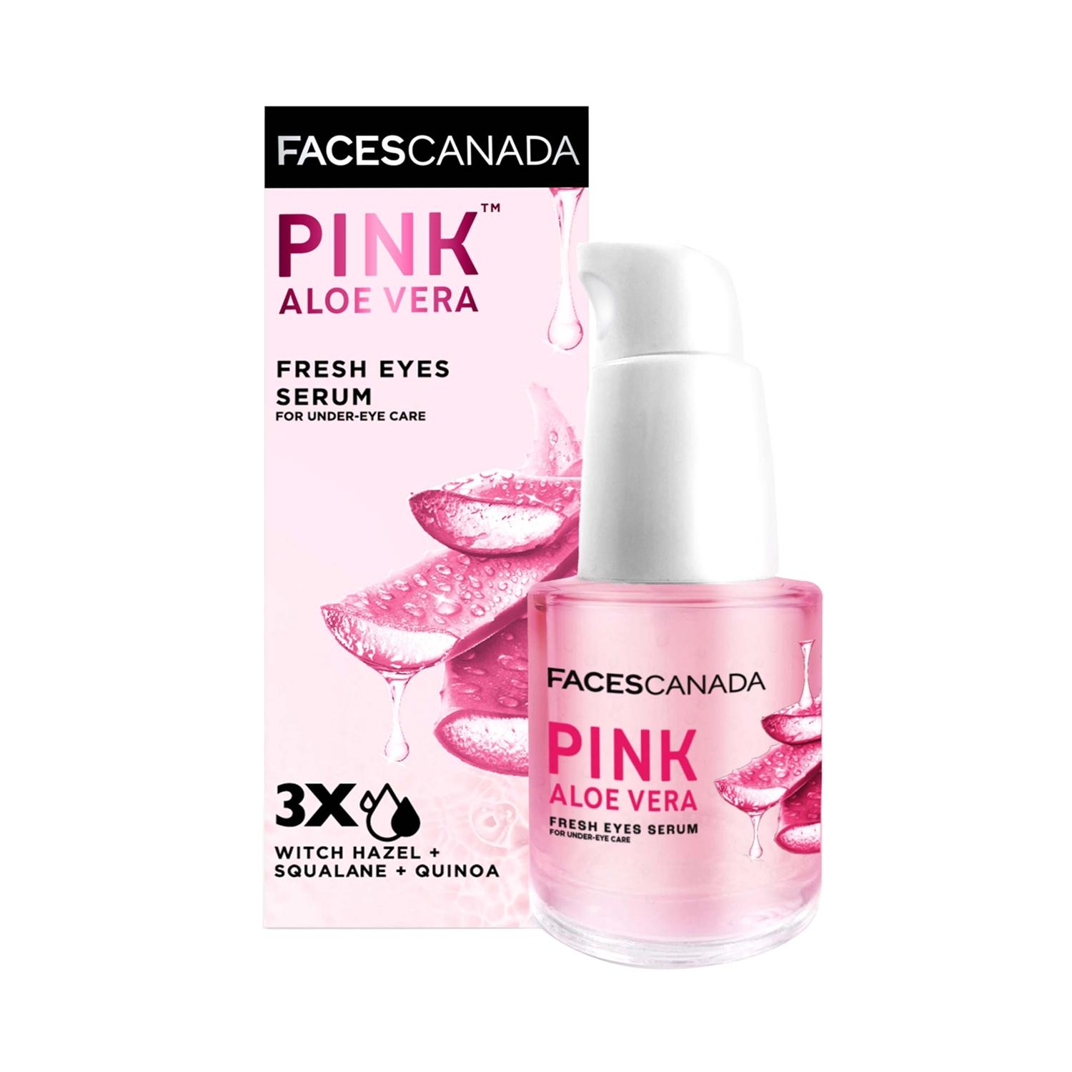 faces canada pink aloe vera fresh eyes serum (15ml)