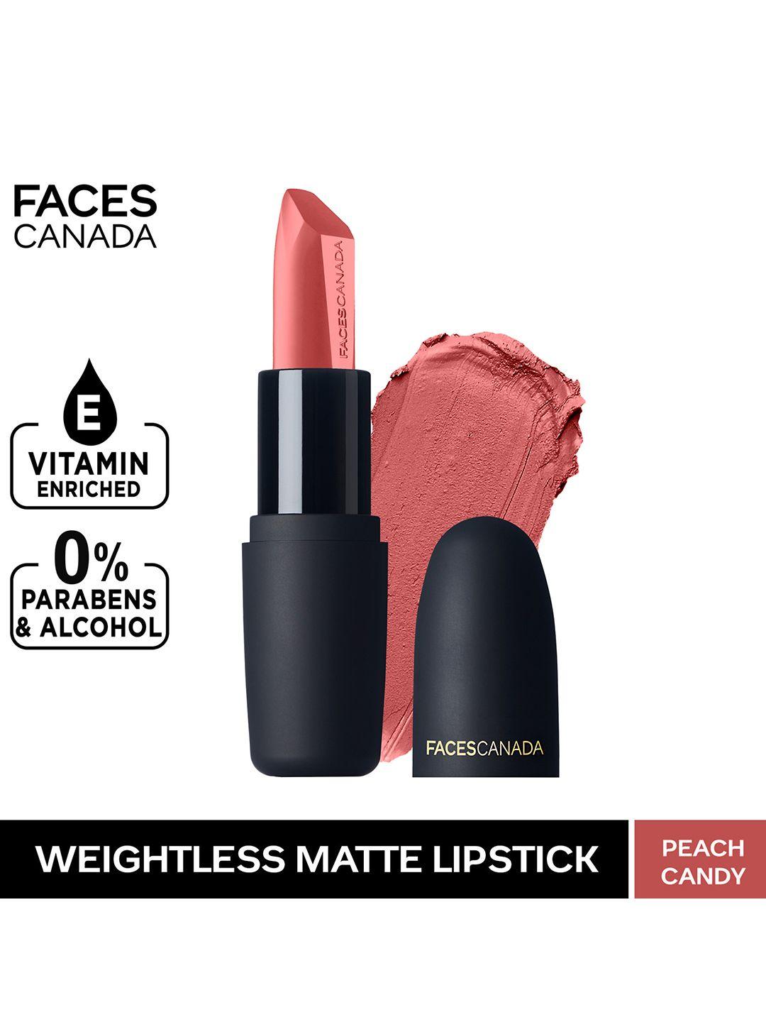 faces canada weightless matte finish lipstick peach candy 14 4gm