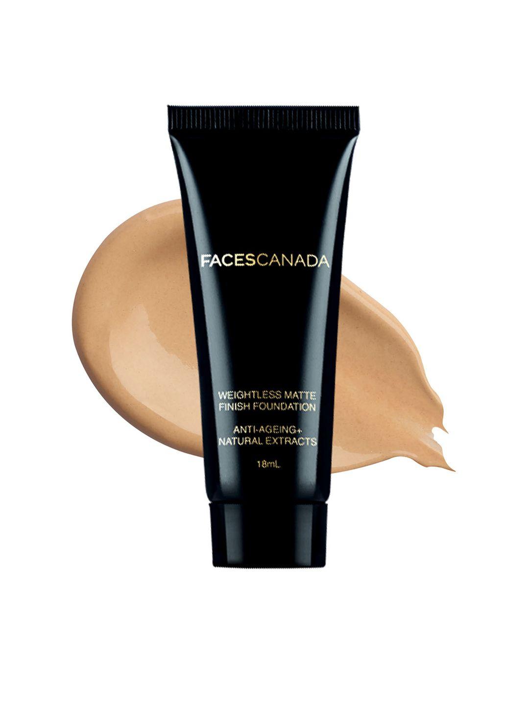 faces canada weightless matte foundation with grape extracts & shea butter 18ml - beige 03