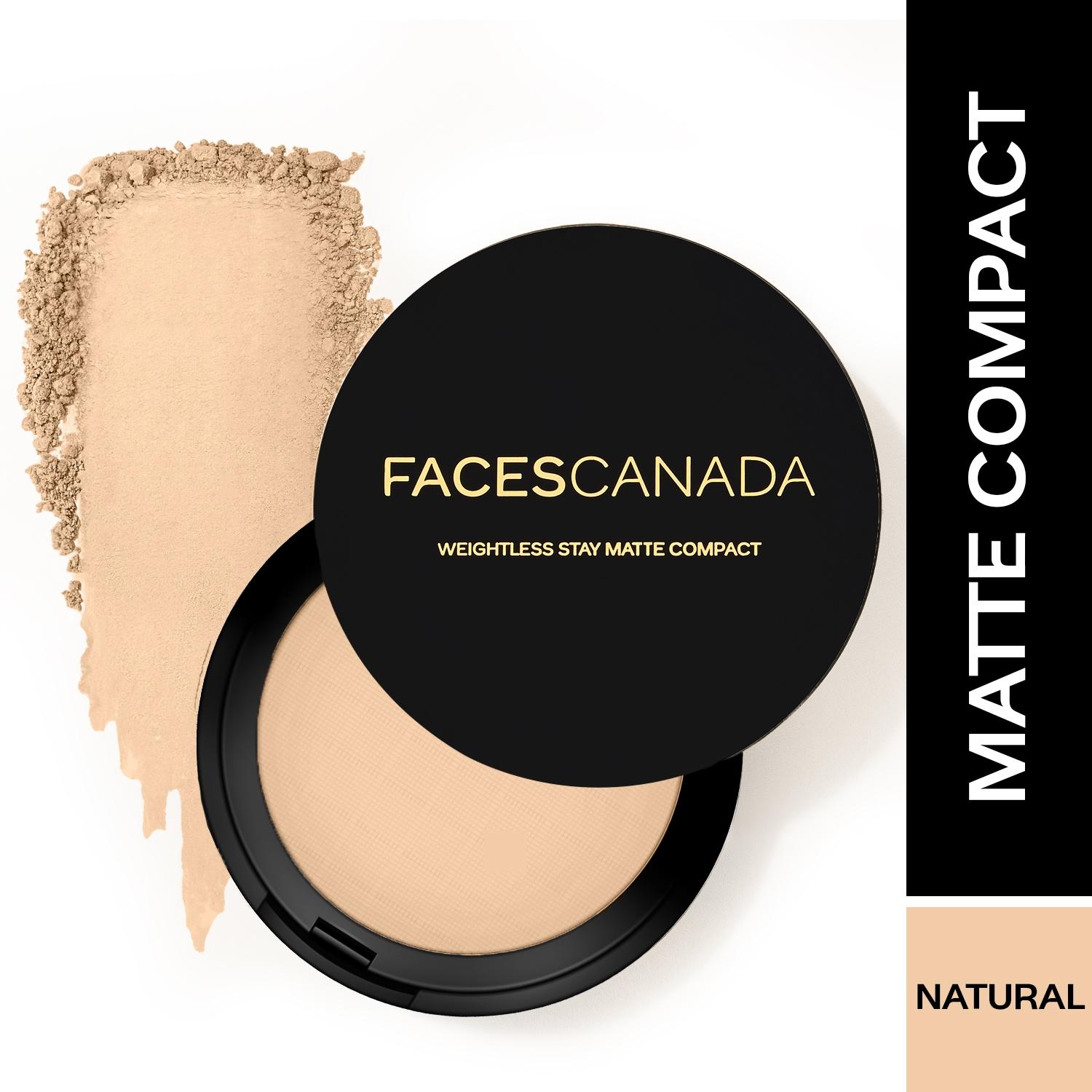faces canada weightless stay matte compact spf 20 - 02 natural (9g)