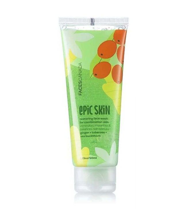 faces canada epic skin facewash for normal & combination skin - 50 gm