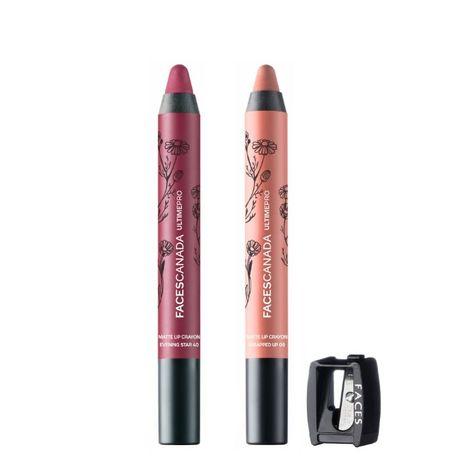 faces canada lip crayon evening star & wrapped up 5.6 g
