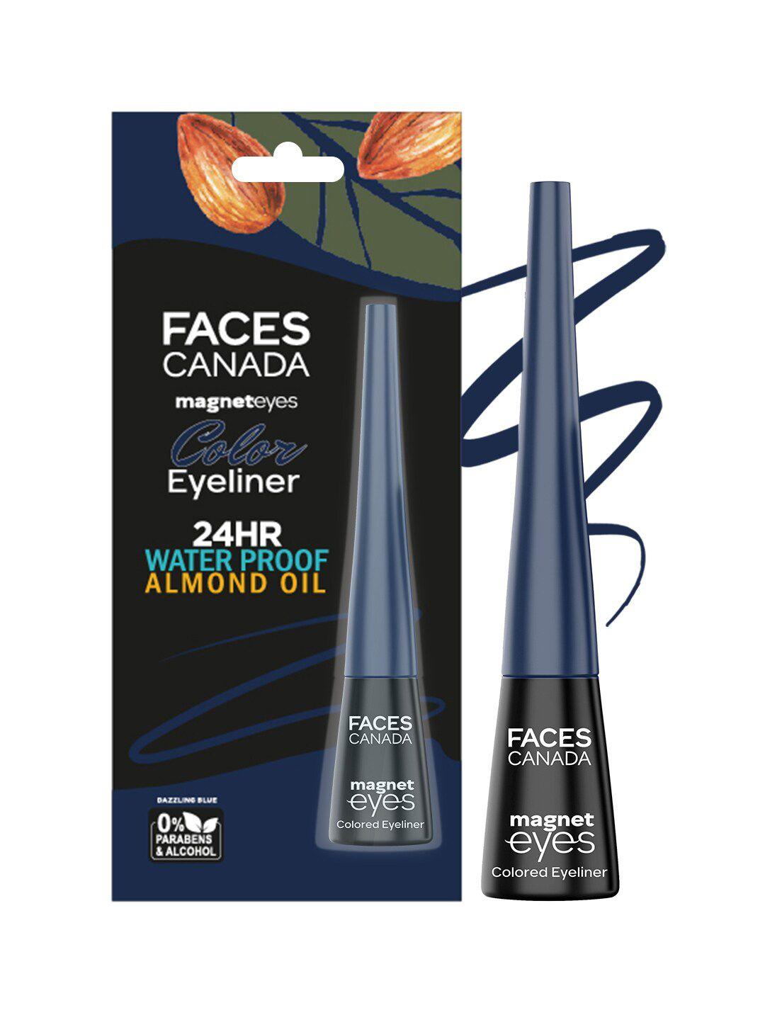 faces canada magneteyes 24hr waterproof liquid colour eyeliner 4ml - dazzling blue 03