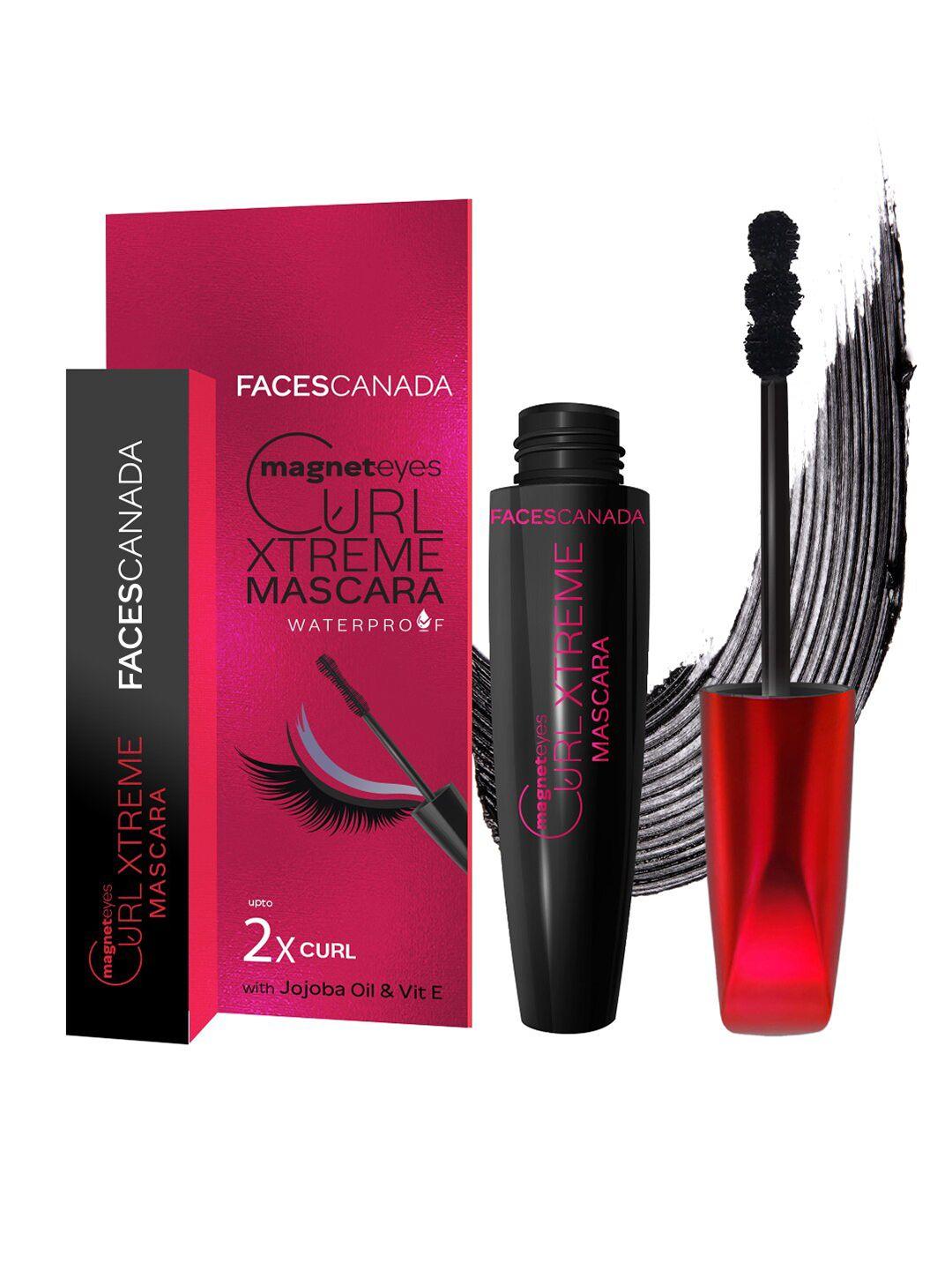 faces canada magneteyes curl xtreme waterproof mascara with jojoba oil 8 g - black