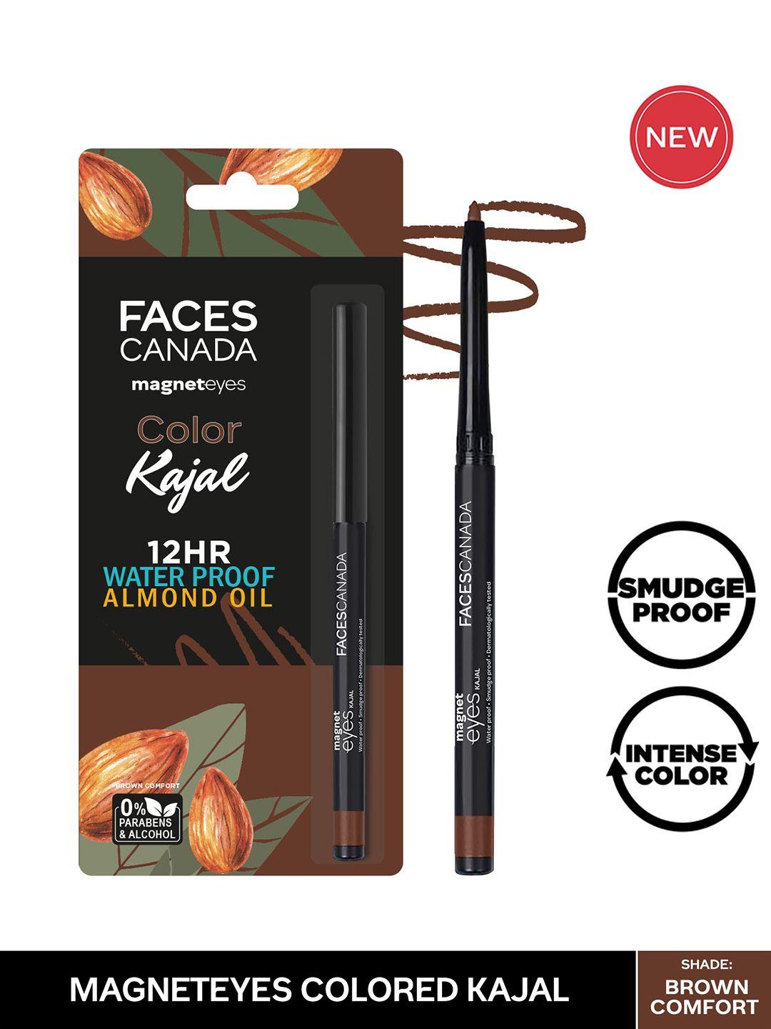 faces canada magneteyes waterproof color kajal - brown comfort 03