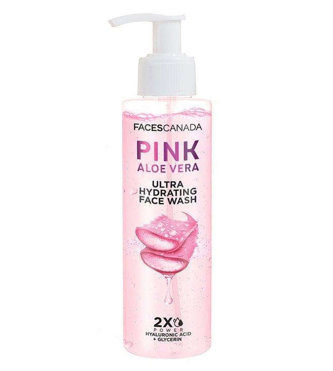 faces canada pink aloe vera ultra hydrating face wash cleanser - 100 ml