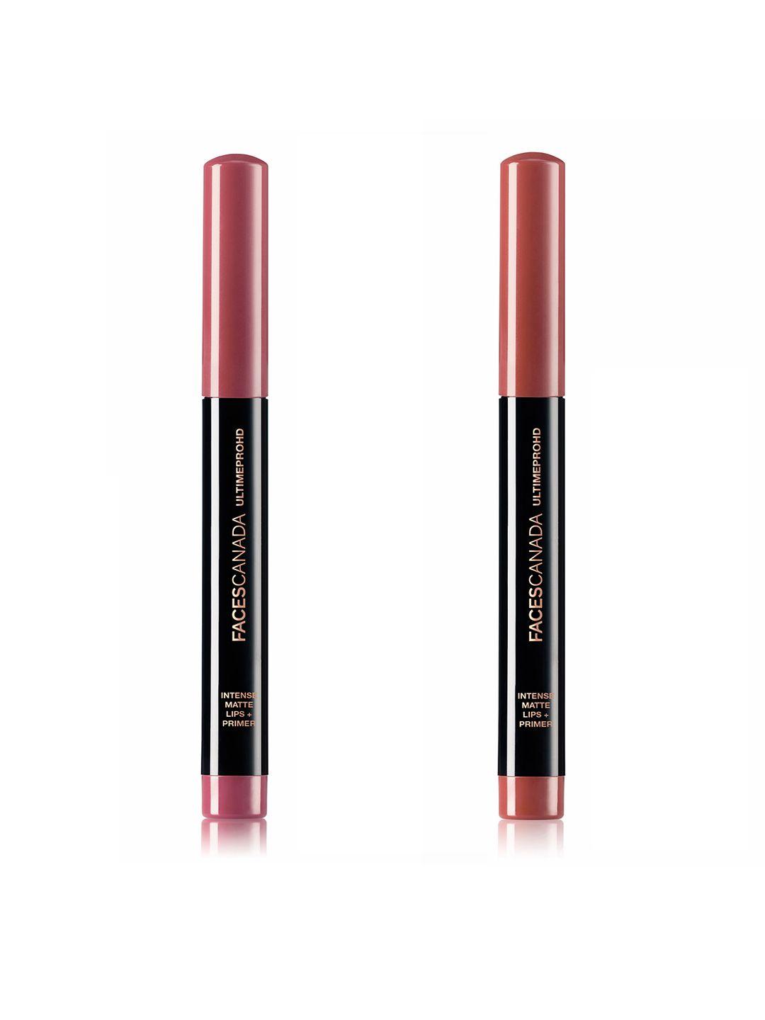 faces canada set of 2 ultimepro hd intense matte lipsticks