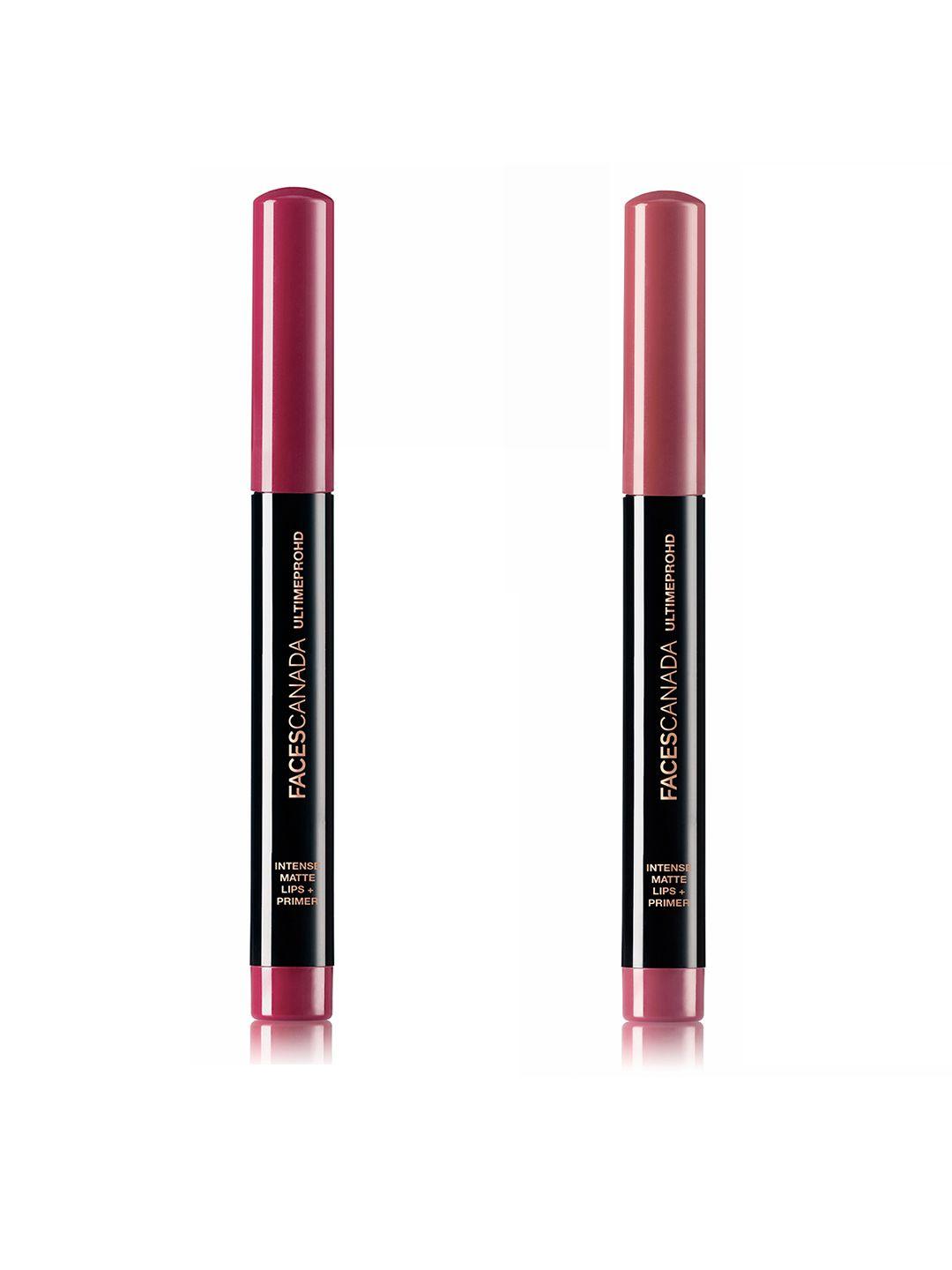 faces canada set of 2 ultimepro hd intense matte lipsticks