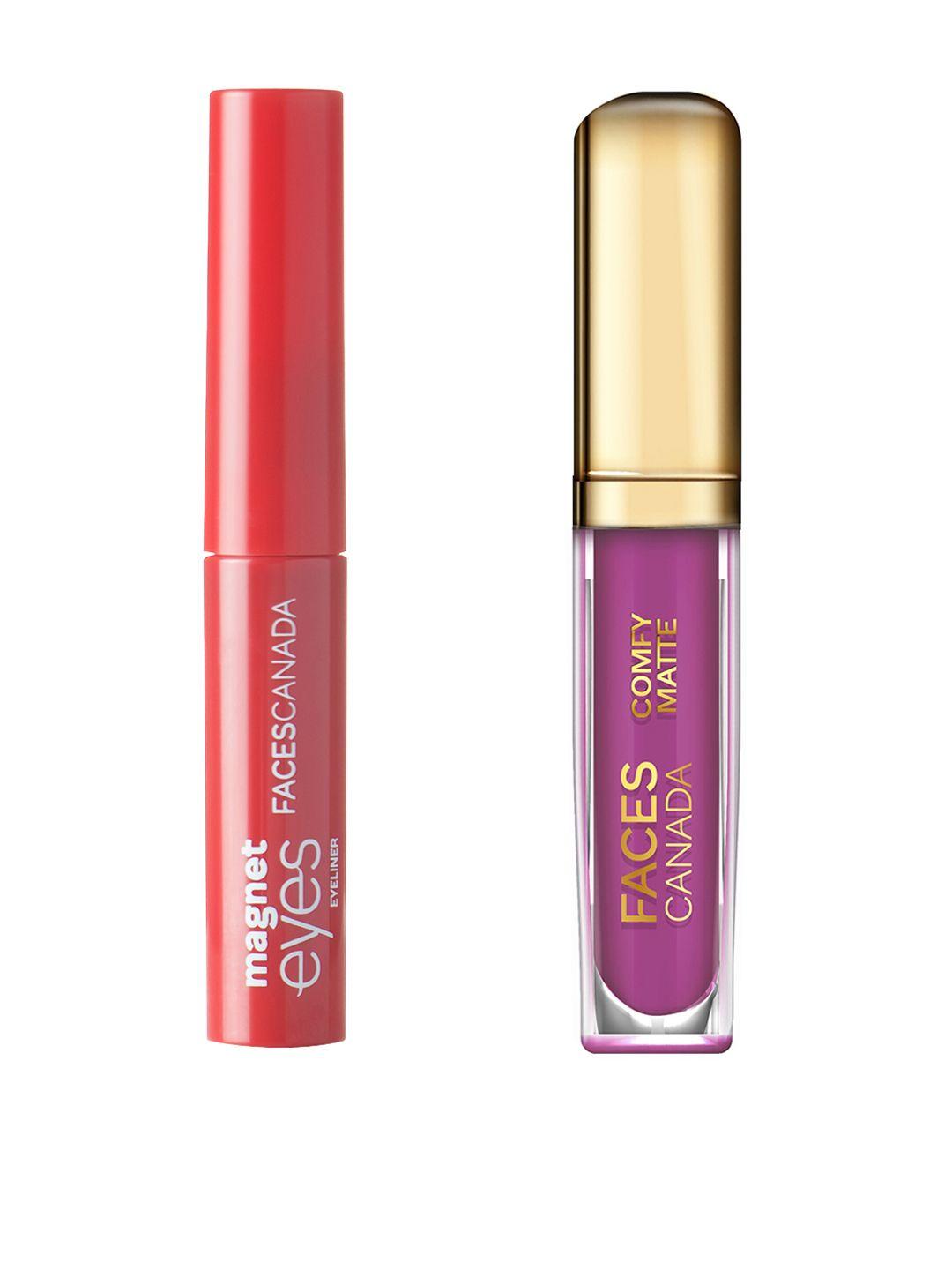 faces canada set of magneteyes eyeliner & comfy matte lip color - end of story 03