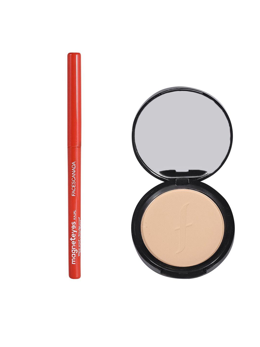 faces canada set of weightless stay matte compact & magneteyes kajal