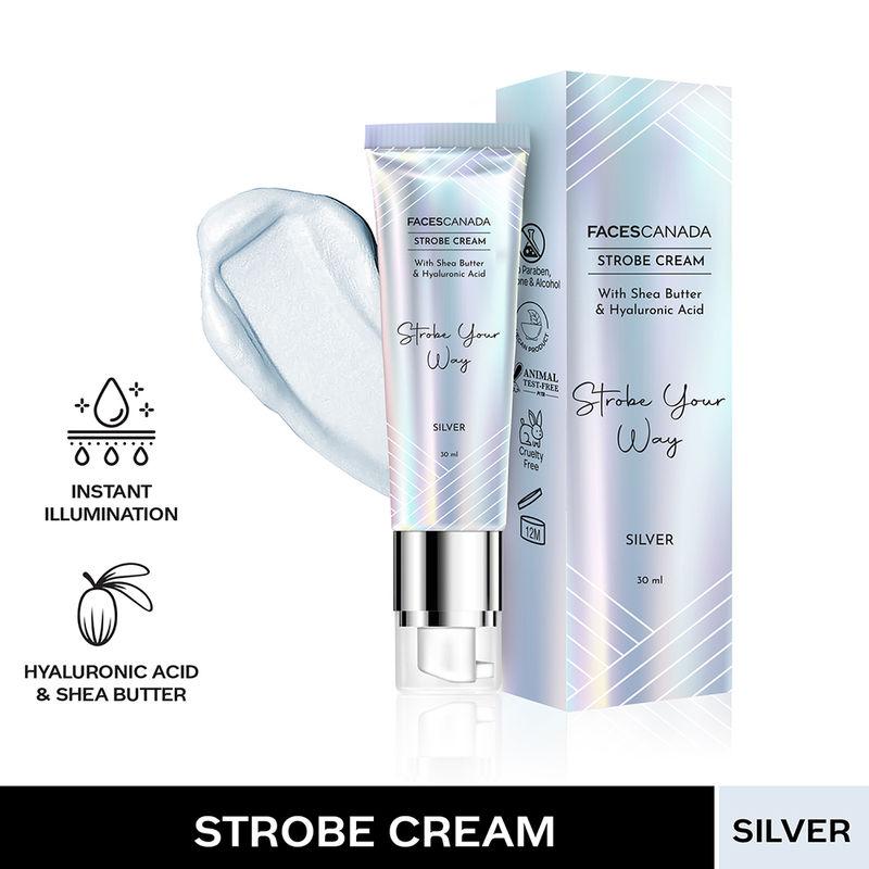 faces canada strobe cream with hyaluronic acid & shea butter for instant hydration