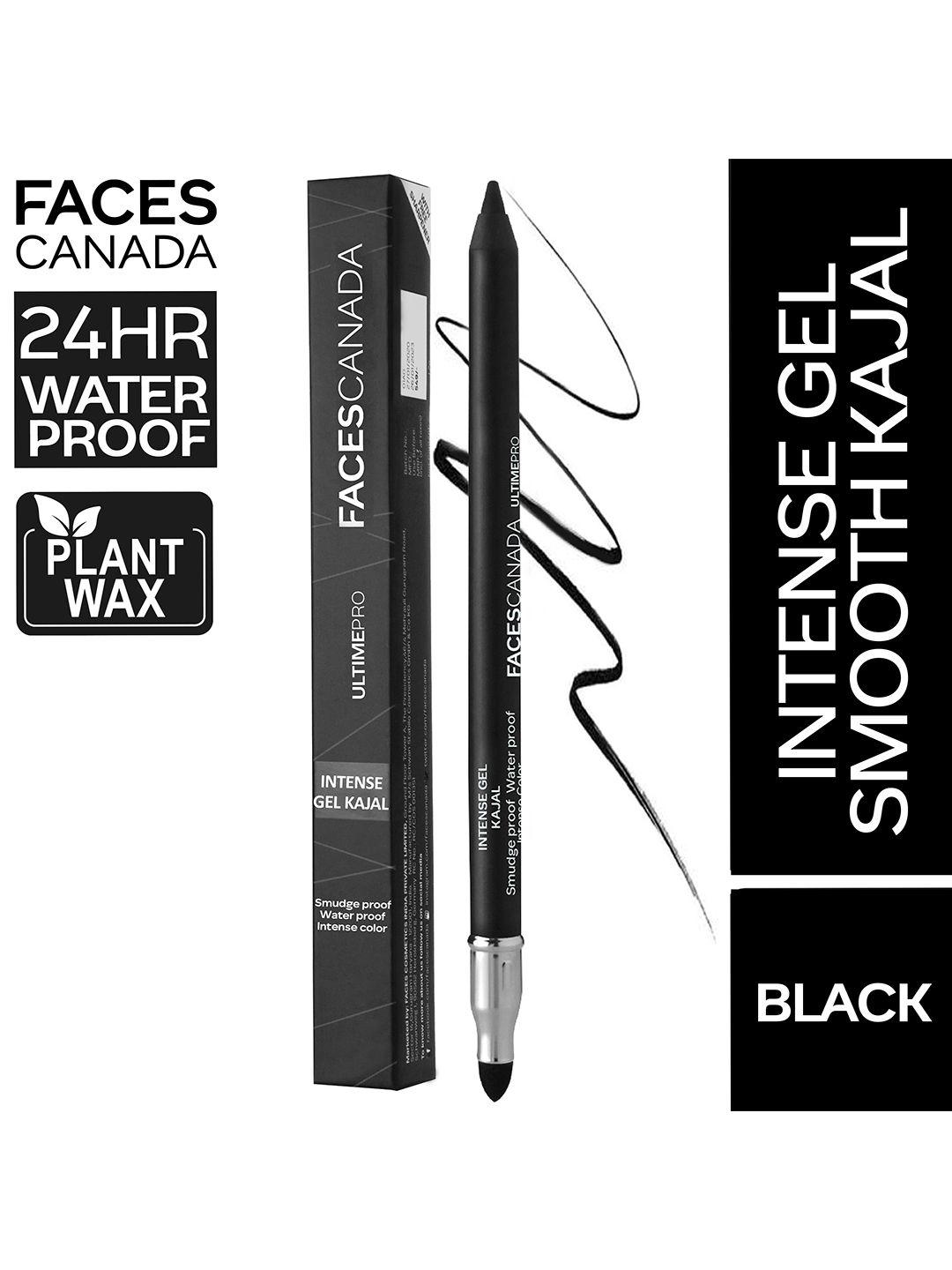 faces canada ultime pro intense gel kajal with free sharpener - black