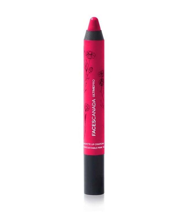 faces canada ultime pro matte lip crayon irresistible pink 10 - 2.8 gm