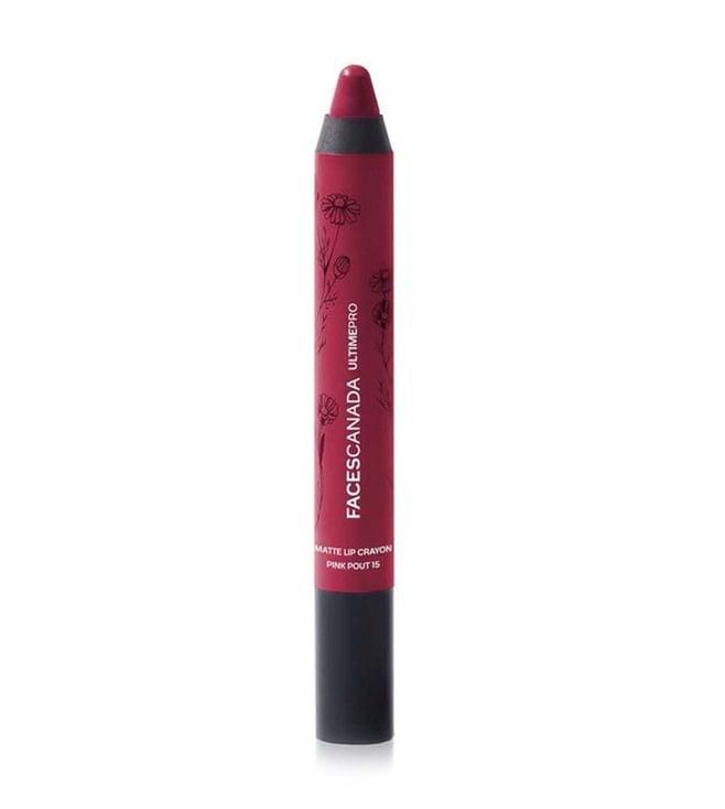 faces canada ultime pro matte lip crayon pink pout 15 - 2.8 gm