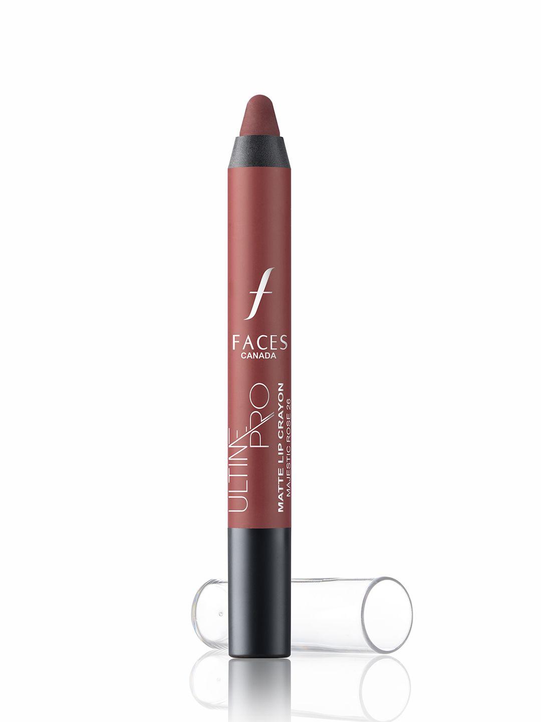 faces canada ultime pro matte lip crayon with cocoa butter & chamomile 2.8g - majestic rose 26