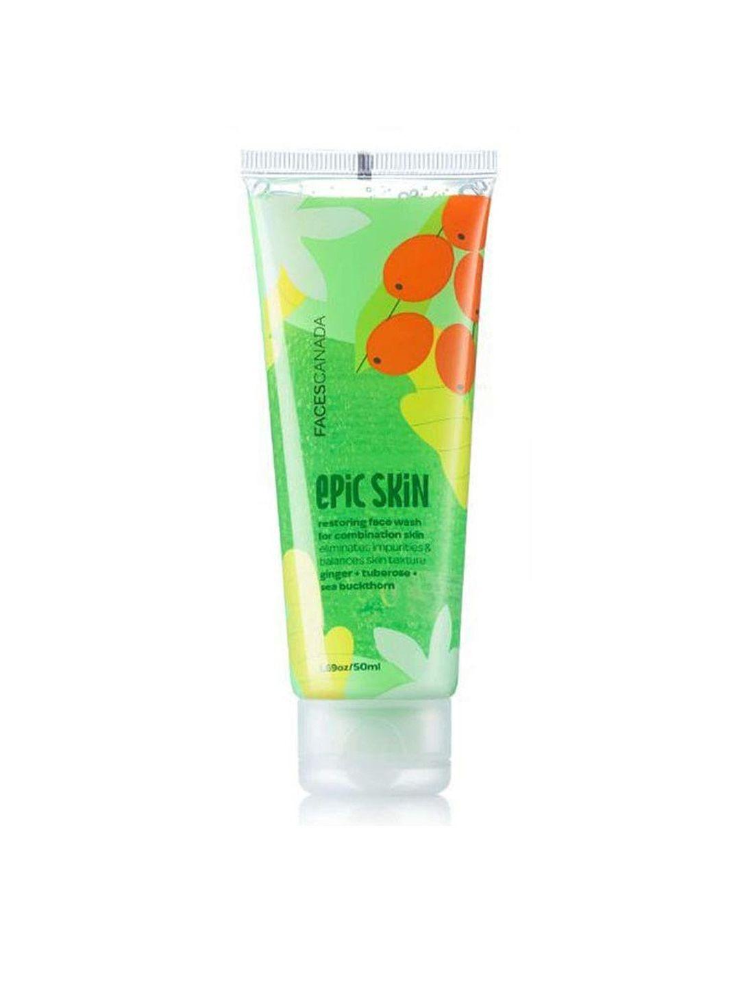 faces canada unisex epic skin face wash for normal-to-combination skin 50 ml