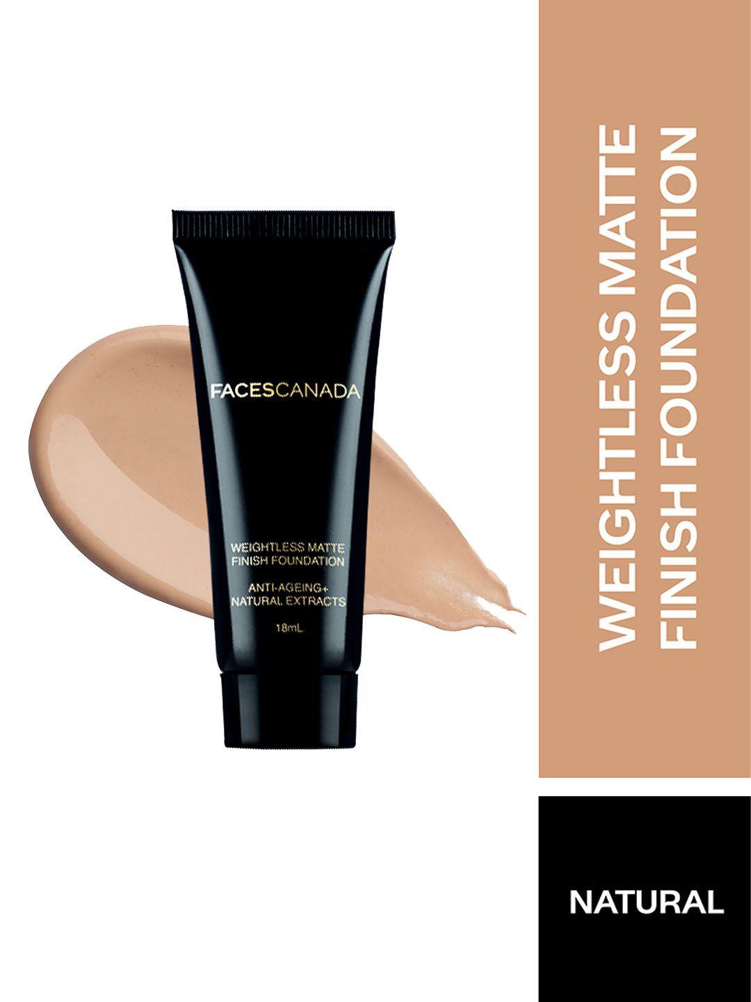 faces canada weightless matte foundation with grape extracts & shea butter 18ml - natural 02