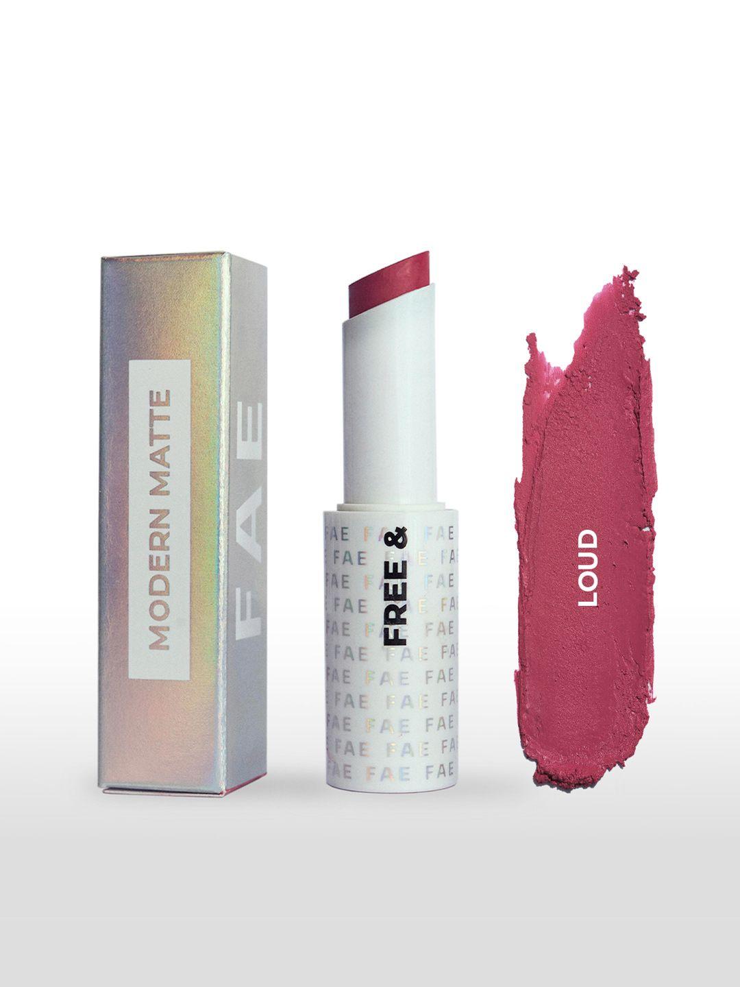 fae beauty modern matte lipstick 3.5 g - shade loud (warm rose)