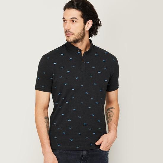 fahrenheit men printed polo t-shirt