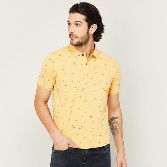 fahrenheit men printed polo t-shirt