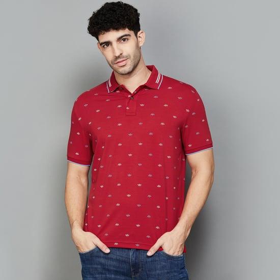 fahrenheit men printed polo t-shirt