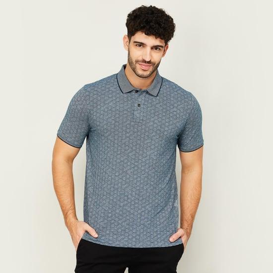 fahrenheit men printed regular fit polo t-shirt