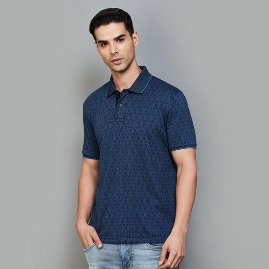 fahrenheit men printed regular fit polo t-shirt