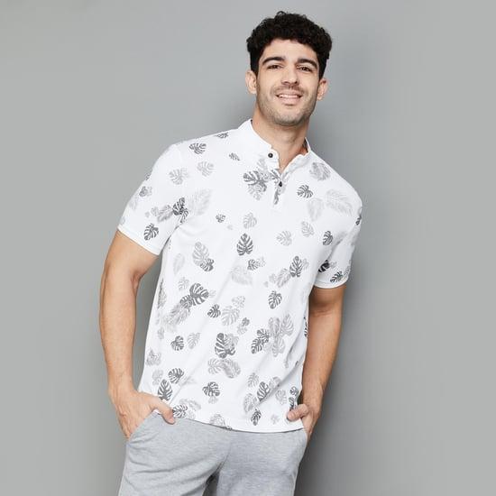 fahrenheit men printed regular fit polo t-shirt